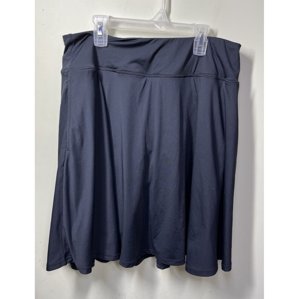 IUGA Athletic Skort Womens Size XL Black Skirt Shorts Tennis Golf Preppy Outdoor